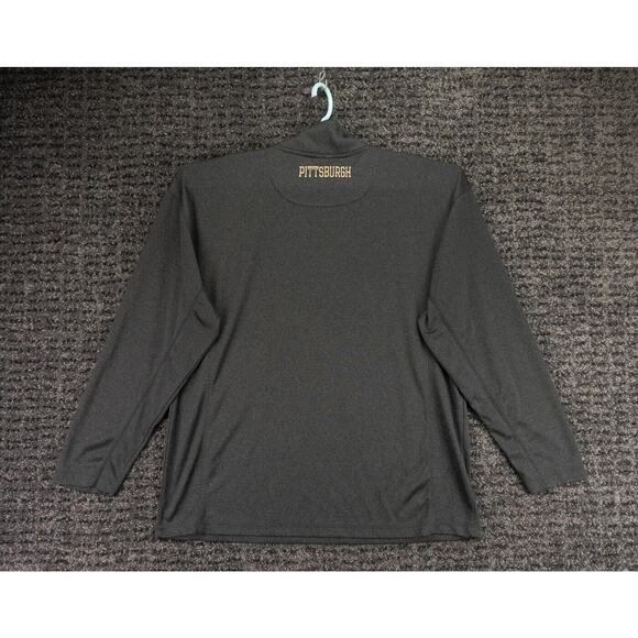 Pittsburgh Penguins Shirt Mens Large Gray 1/4 Zip Active Top Long Sleeve NHL - Picture 9 of 10